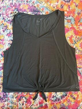 GAP Black V-Neck Tie-Front Women's Tank Top